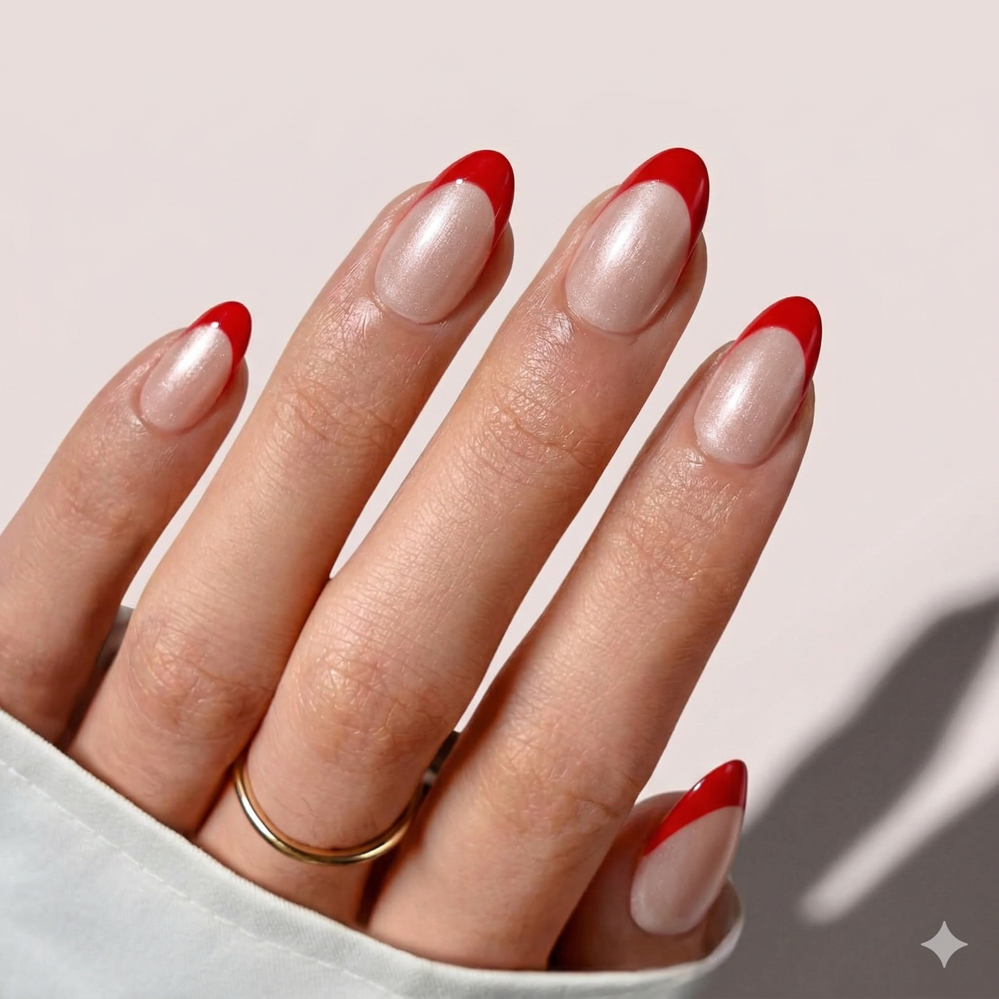 Midnight Ruby Cat Eye | Short Elegant Red Press-On Nails