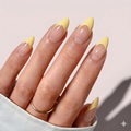Sunshine Zest French | Radiant Yellow Tip Nails
