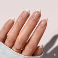 Vanilla Cream French | Elegant Off-White Tip Nails
